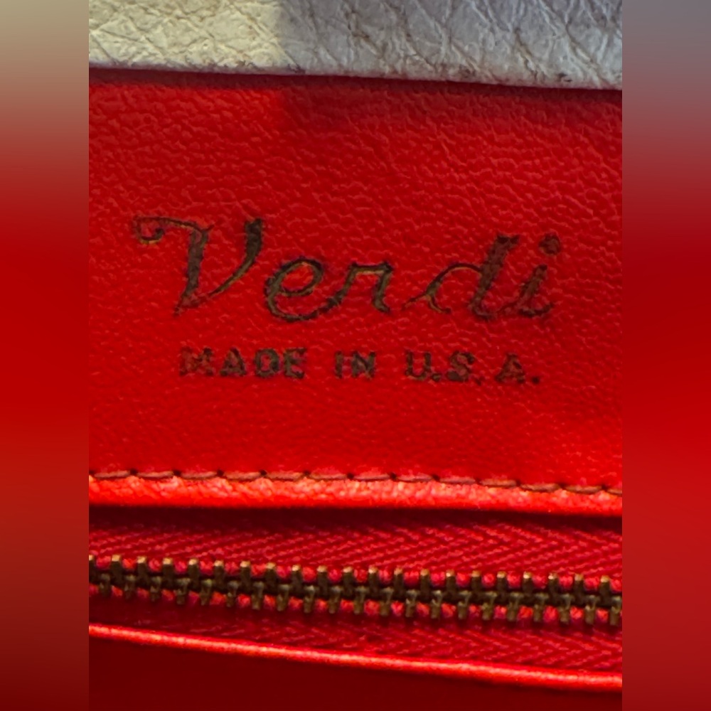 Vintage 50s/60s Verdi USA Made Straw Bag with Plastic Cover 12”x7”x5” - Picture 9 of 10